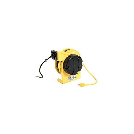 Molex Cord Reel, NEMA 5-20R, 12 AWG, Yellow Reel Color, 35 ft Length, 4 Outlets 1300910201